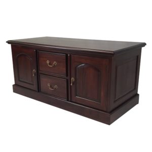 Solid Mahogany TV Stand With 2 Drawers / cabinet | Turendav Australia ...