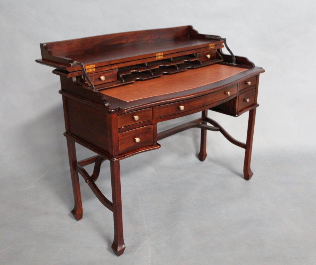 Mahogany Wood Large Writing Desk with Lift Top | Turendav Australia ...